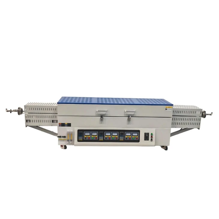 1200C 3 Heizzonen CVD-Vakuum-Drehrohrofen